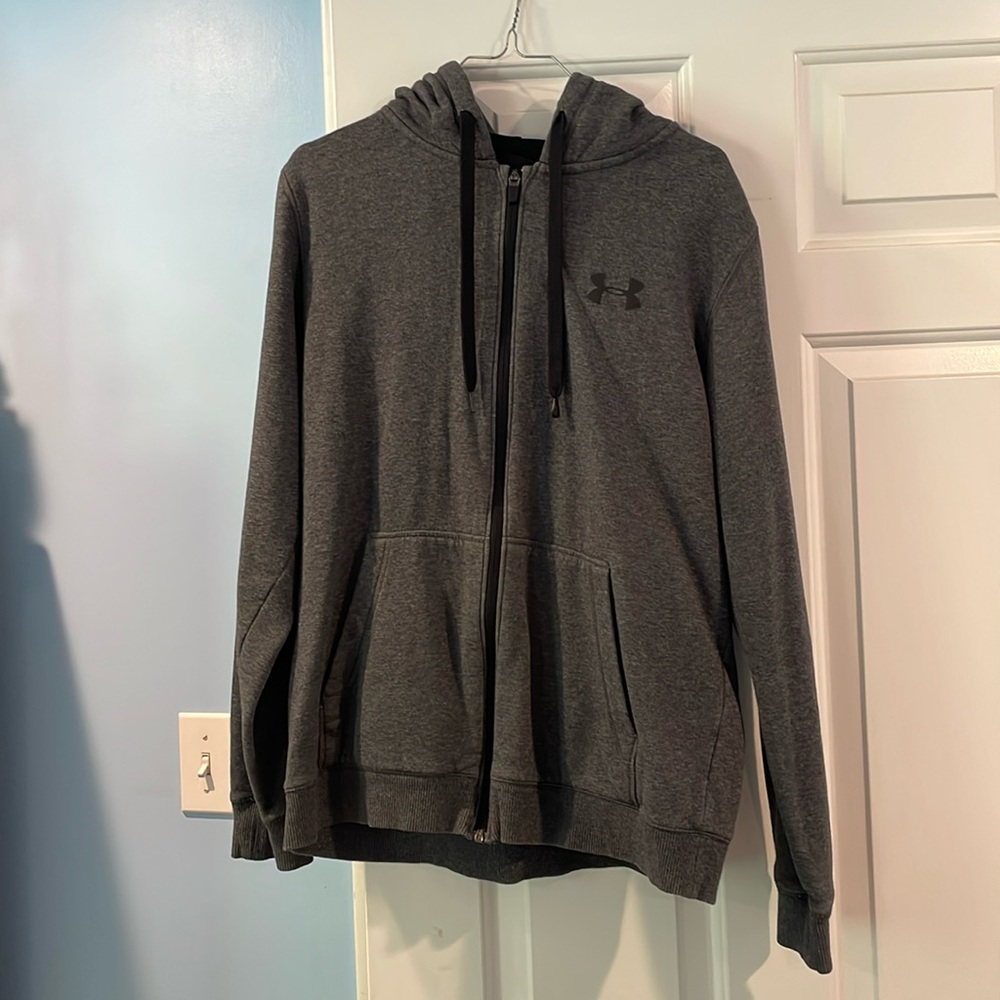 Gray Under Armour Zip Up